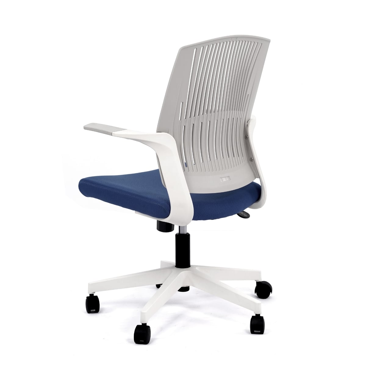 Работен офис стол BeYou син пластмасова облегалка